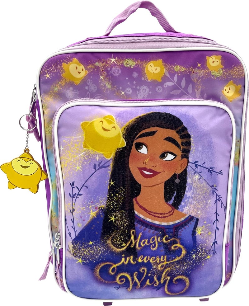 Fast Forward Kid's License 16" Soft Side Wheeled Pilot Case- Rolling Luggage (Wish) - Image 2